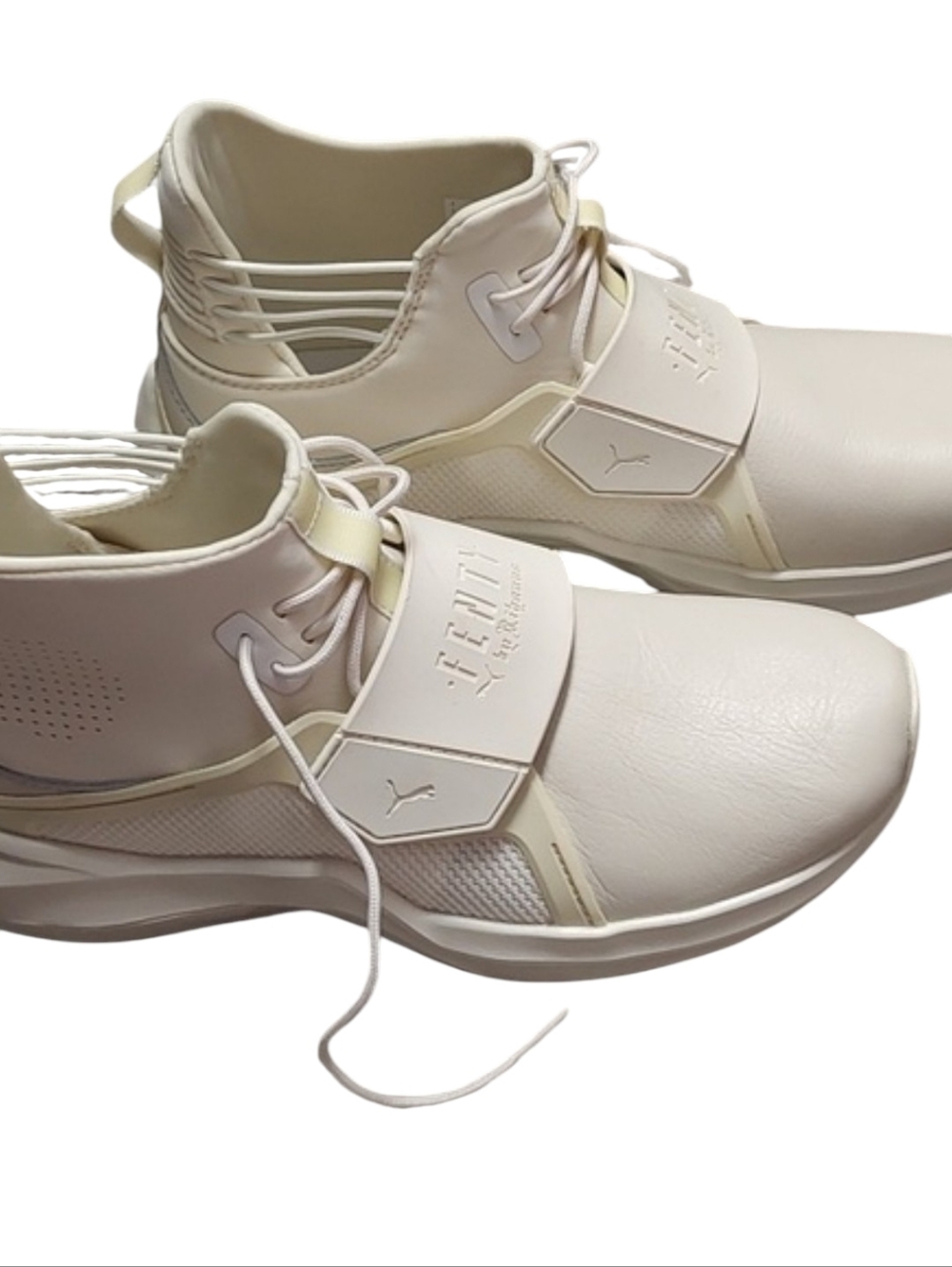 FENTY PUMA by Rihanna Size 7.5 High Top Sneakers Cream